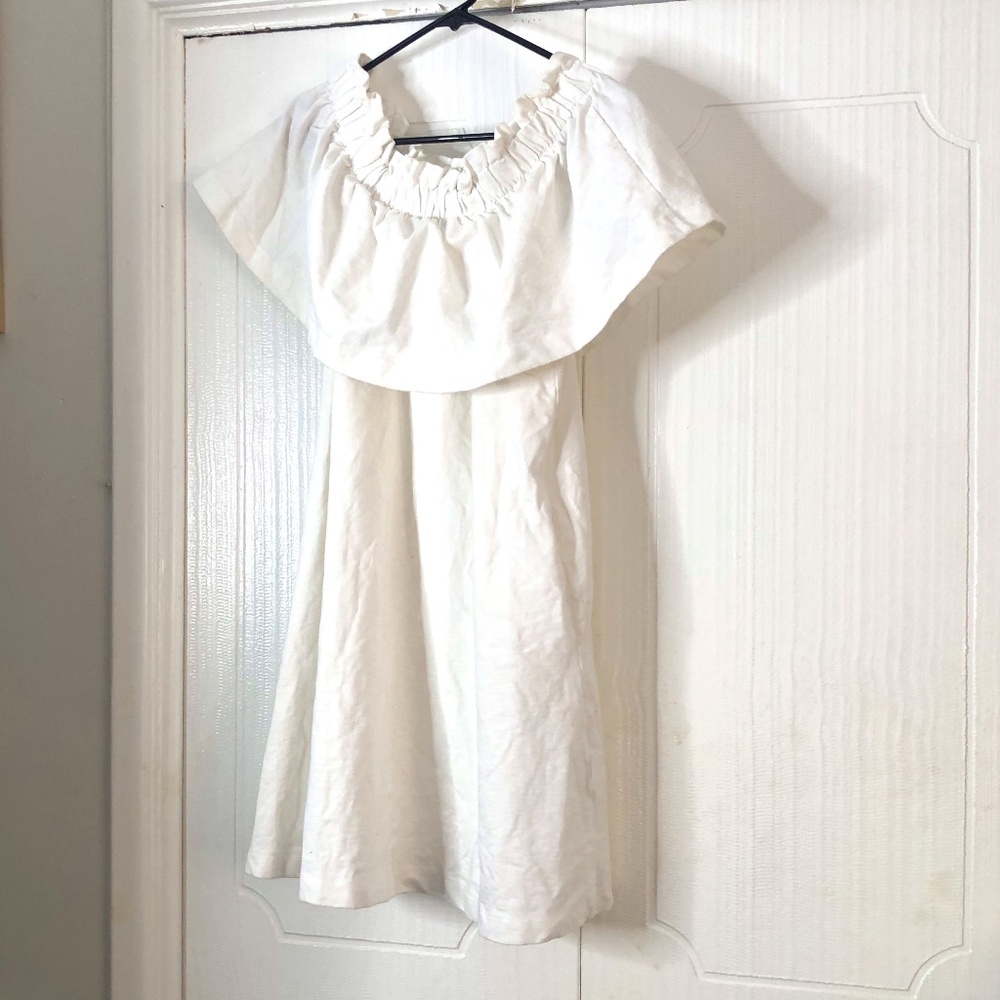 H&M White Off-Shoulder Ruffle Dress - Picture 1 of 2